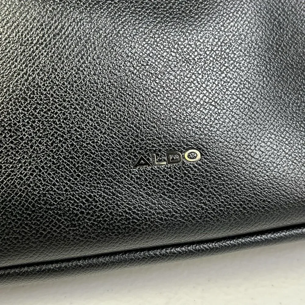 Aldo Messenger Bag Black Laptop Computer Zipper Pockets Tote